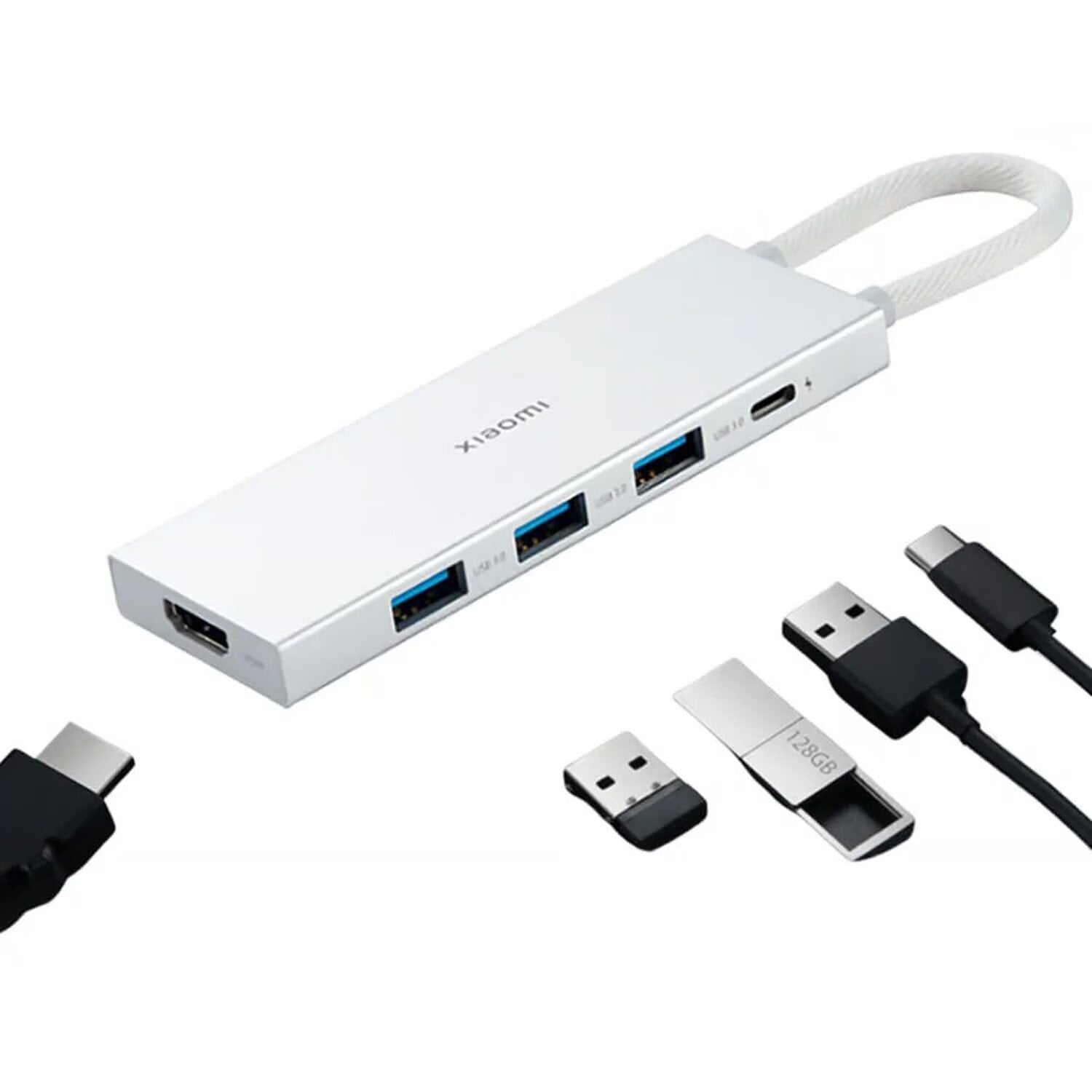 HUB XIAOMI USB TIPO C DOCKING STATION 5 EN 1 STREAMING 4K USB 3.0 - 2
