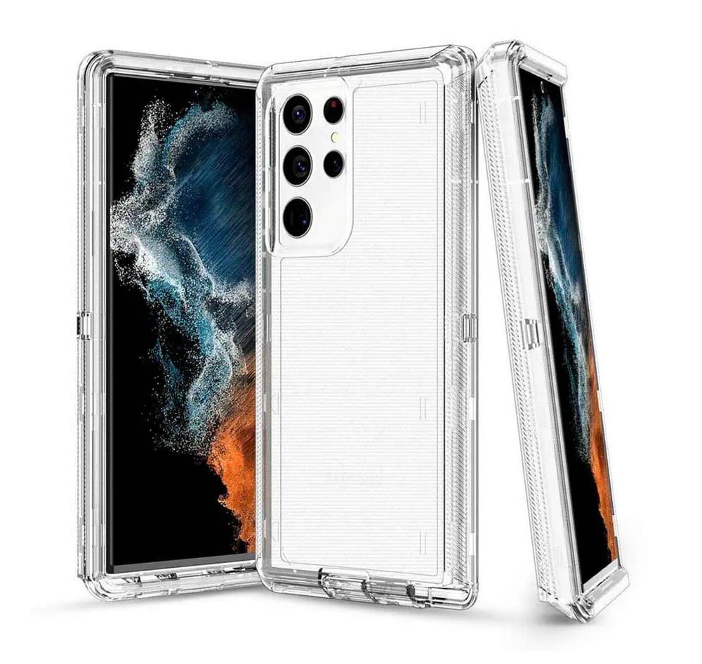 CASE 360 SON 3 EN 1 TRANSPARENTE PARA SAMSUNG S25 ULTRA - 1