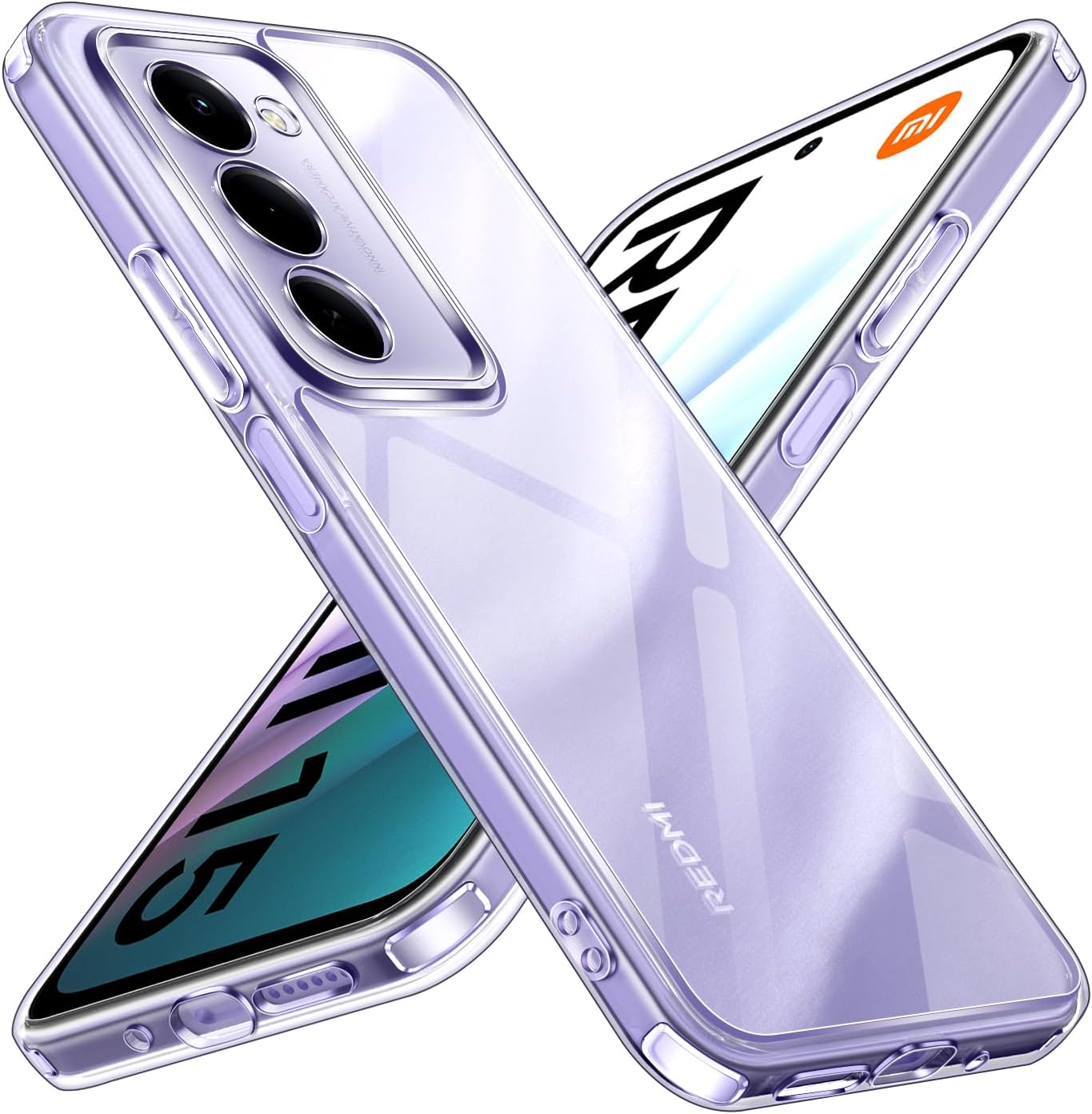 CASE 360 SON 3 EN 1 TRANSPARENTE PARA REDMI NOTE 15 4G - 1