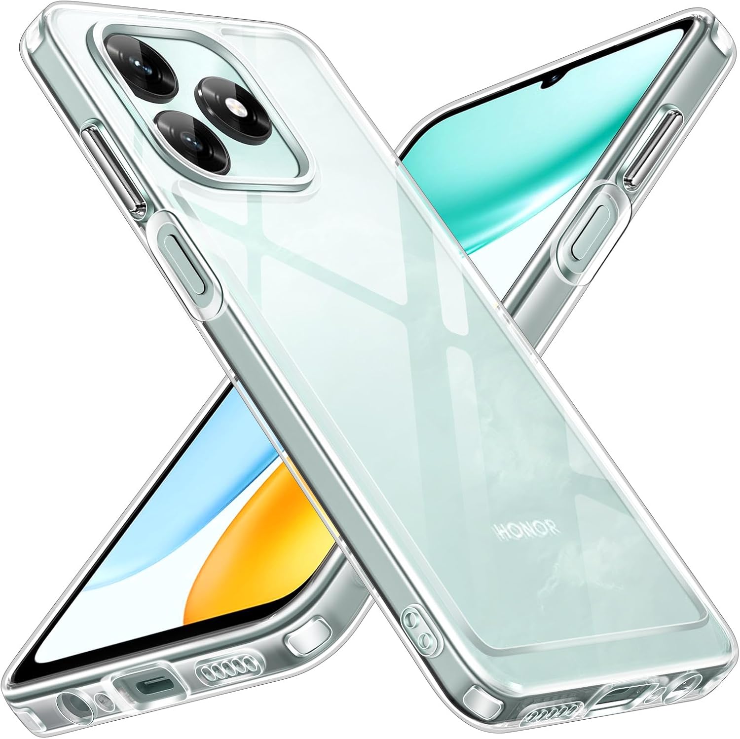 CASE 360 SON 3 EN 1 TRANSPARENTE PARA HONOR X5C - 1