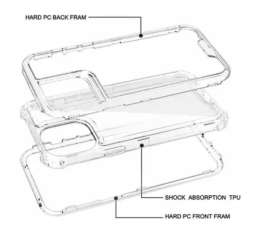 CASE 360 SON 3 EN 1 TRANSPARENTE PARA HONOR 400 - 2