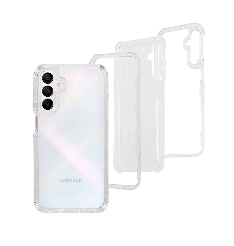 CASE 360 SON 3 EN 1 TRANSPARENTE PARA SAMSUNG A54 - 2
