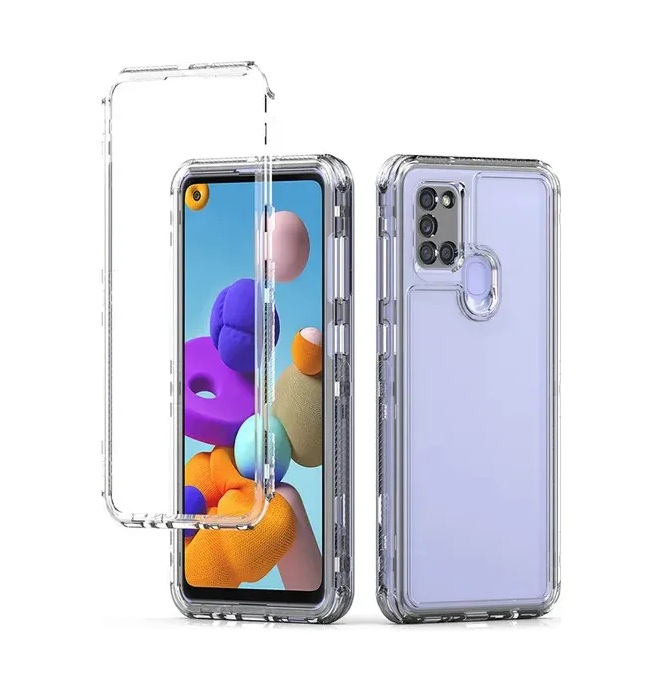 CASE 360 SON 3 EN 1 TRANSPARENTE PARA SAMSUNG A21S - 1