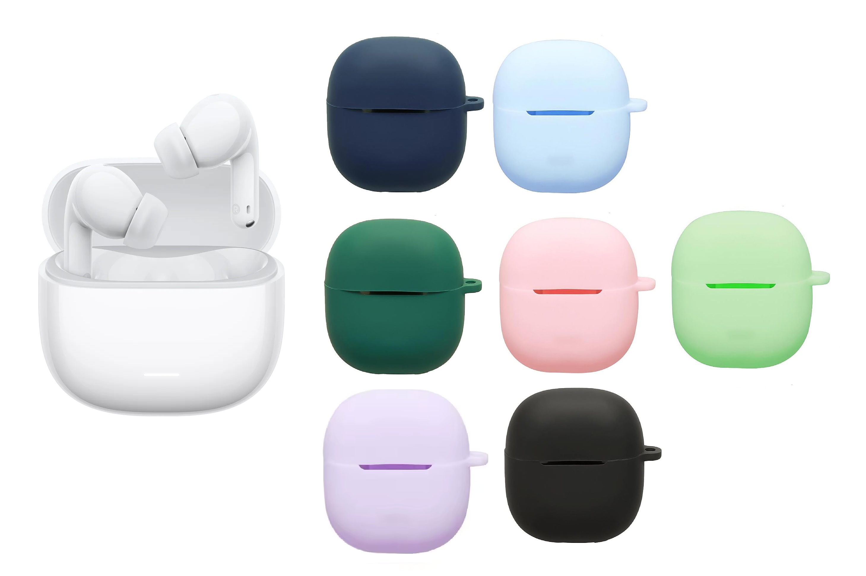 AUDIFONOS REDMI BUDS 8 LITE BLANCO + PROTECTOR - 1