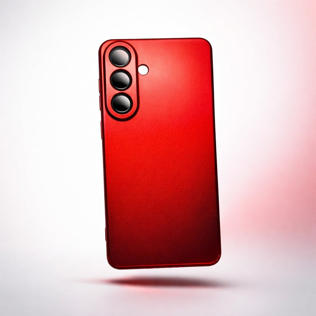 CASE SILICONA PARA SAMSUNG GALAXY A57-ROJO - 1