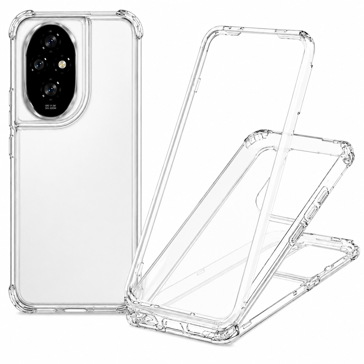 CASE TRANSPARENTE 360° PARA HONOR 200 PROTECCIÓN COMPLETA ANTIGOLPES - 1