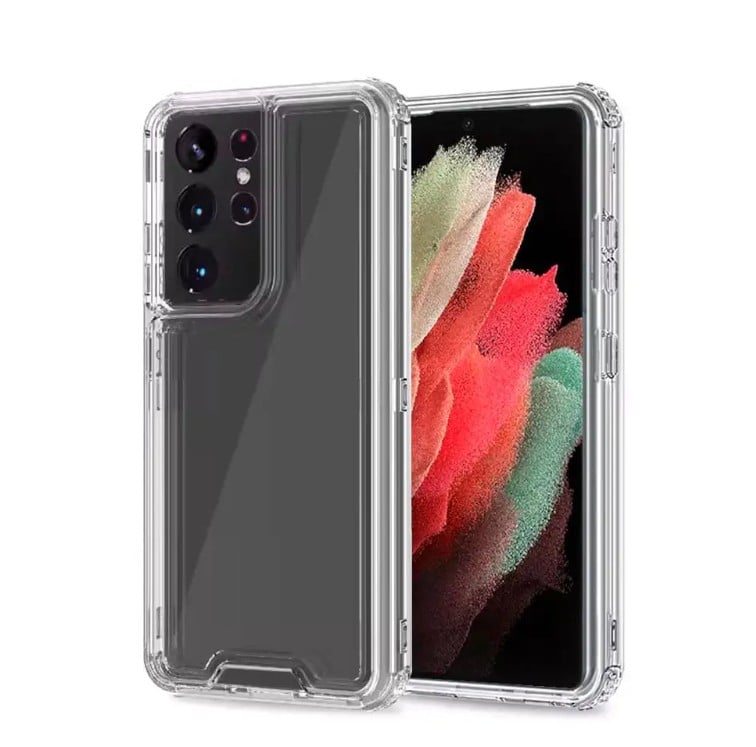 CASE TRANSPARENTE 360° PARA SAMSUNG S21 ULTRA PROTECCIÓN COMPLETA ANTIGOLPES - 1
