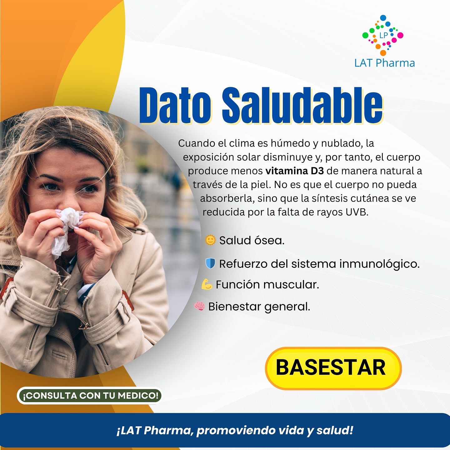 BASESTAR VITAMINA D3 50,000UI LAT PHARMA 2.5ML SOLUCION ORAL - 3