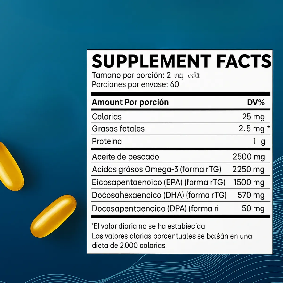 ULTRA OMEGA 3 NUTRIAVIA ALTA CONCENTRACION 2500MG 120 SOFTGELS - 2