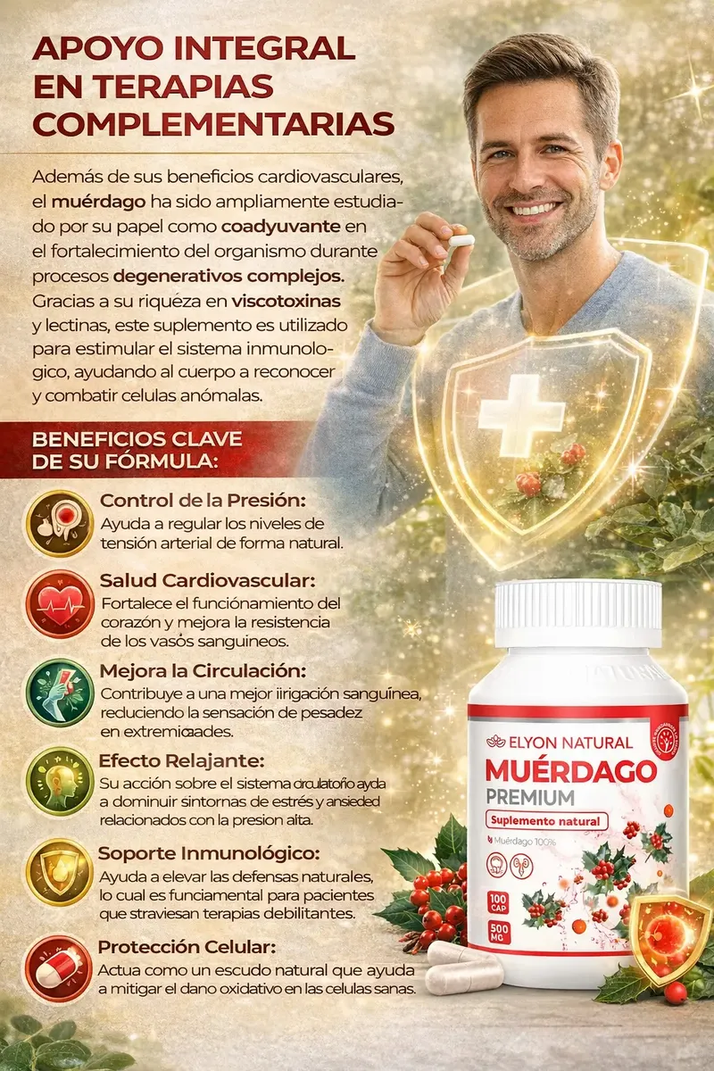 MUÉRDAGO ELYON NATURAL APOYO INMUNOLÓGICO 500MG 100 CÁPSULAS - 2