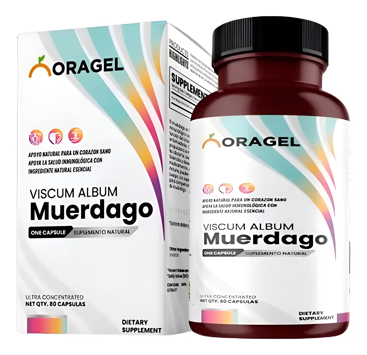 MUERDAGO ORAGEL VISCUM ALBUM ANTICANCERÍGENO 80 CÁPSULAS - 1