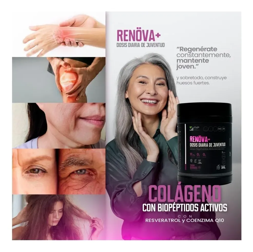RENÖVA+ COLÁGENO HIDROLIZADO CON BIOPÉPTIDOS ACTIVOS 315GR - 5