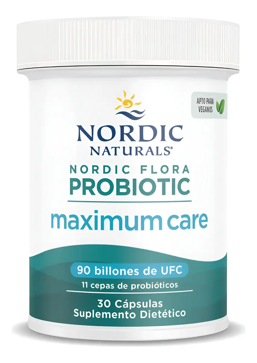 MAXIMUN CARE PROBIOTIC CONFORT NORDIC NATURALS 30 CAPSULAS - 1