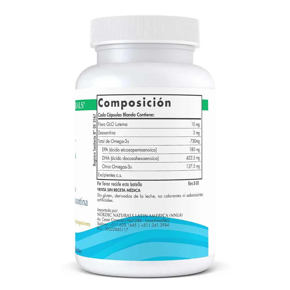 OMEGA VISIÓN LUTEÍNA Y ZEAXANTINA 1460 OMEGA 3 NORDIC 60 CÁPSULAS - 2