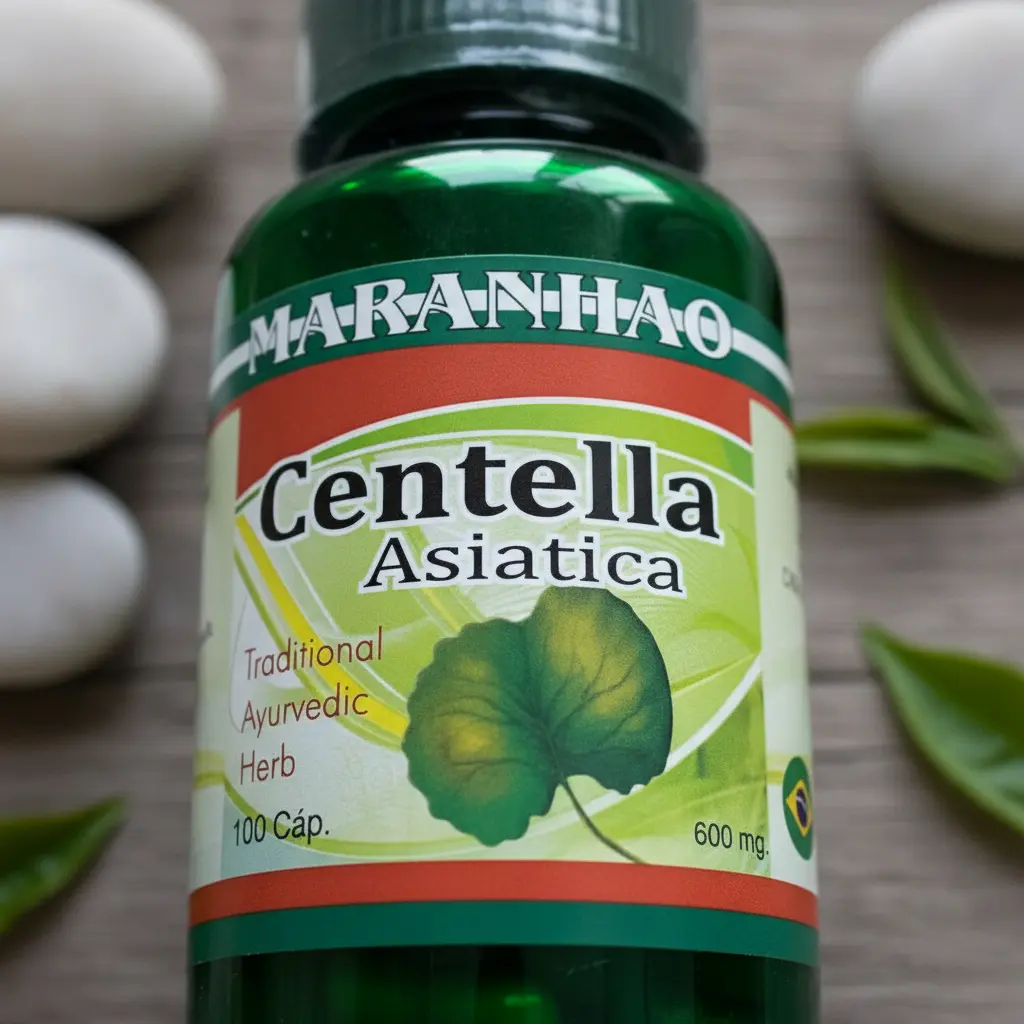 SUPLEMENTO CENTELLA ASIÁTICA MARANHÃO 600MG 100 CAPSULAS - 3