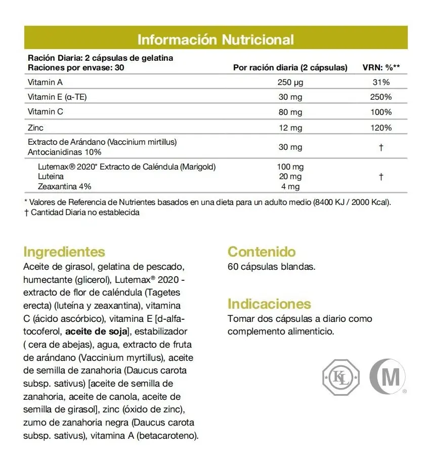FOREVER IVISION LUTEMAX 2020 - VITAMINA A 60 CAPSULAS - 2