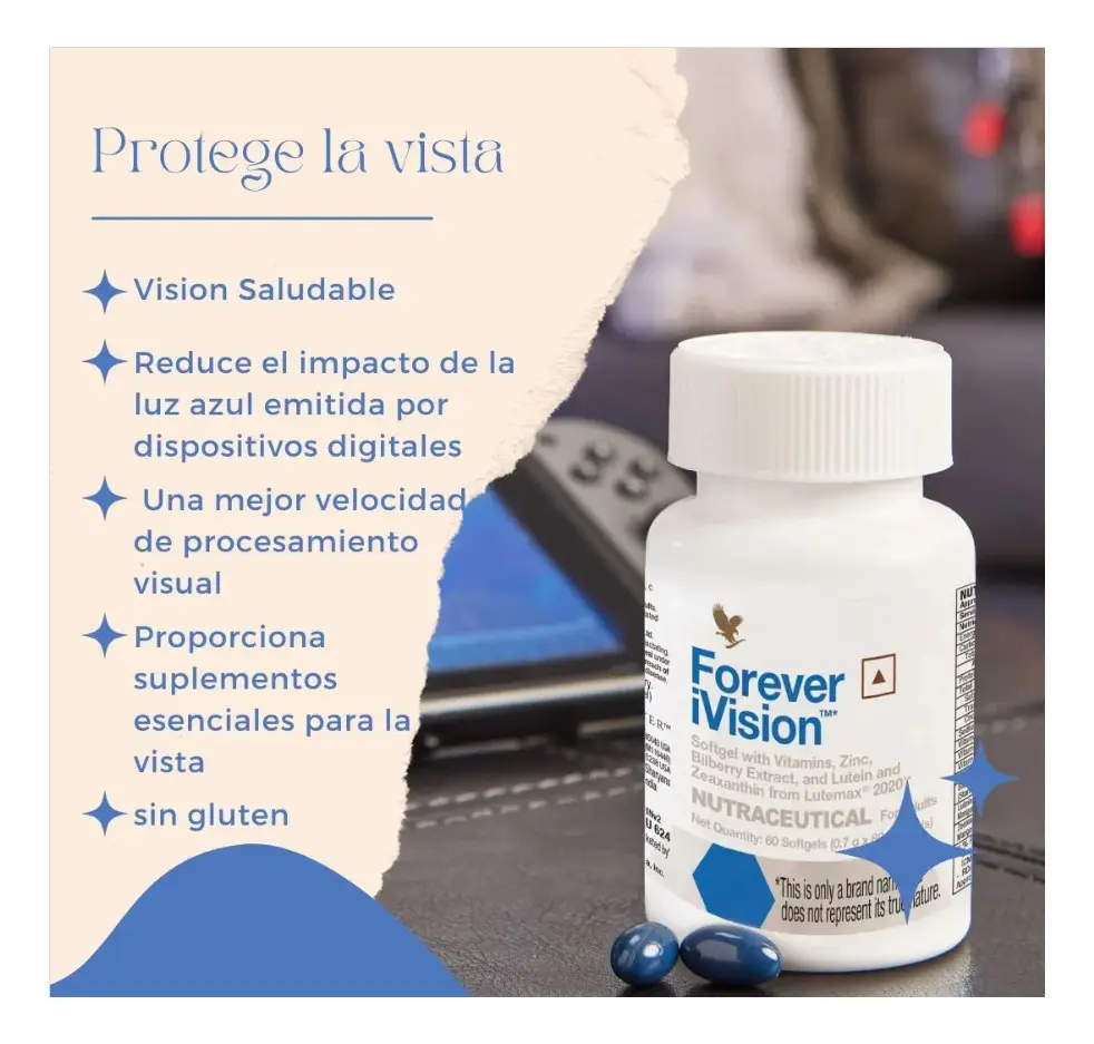 FOREVER IVISION LUTEMAX 2020 - VITAMINA A 60 CAPSULAS - 6