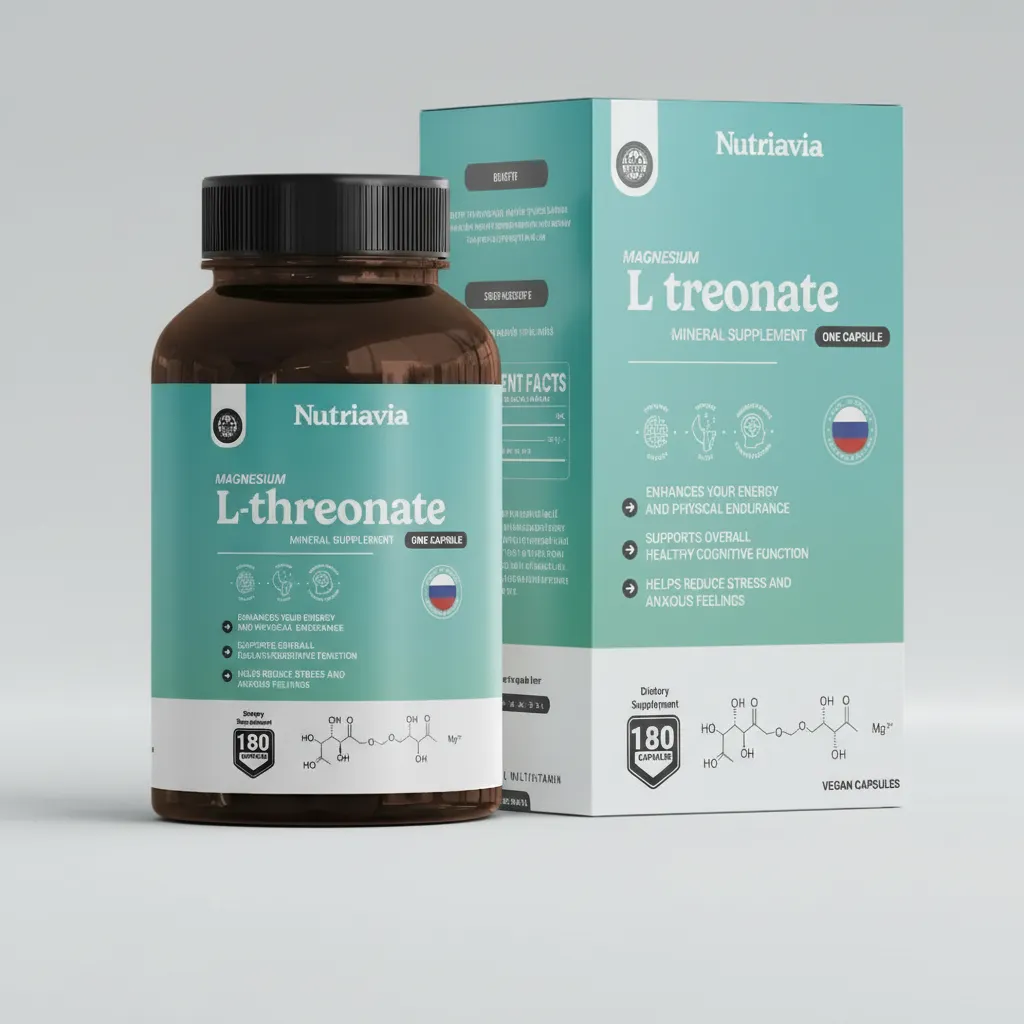 L TREONATO MAGNESIO 2000MCG COMPUESTO NUTRIAVIA 180 CAPSULAS - 1