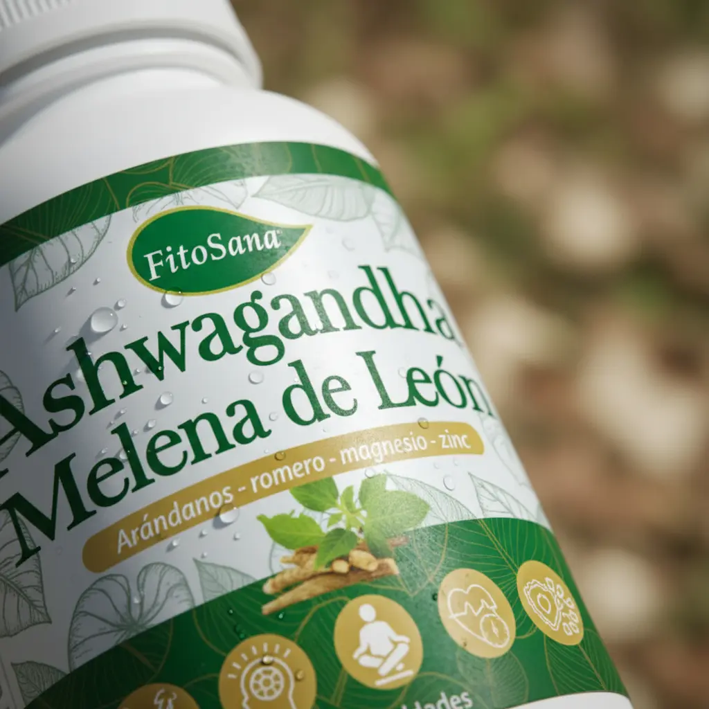 ASHWAGANDHA CON MELENA DE LEÓN FITOSANA 100 UNID. 03 FRASCOS - 4