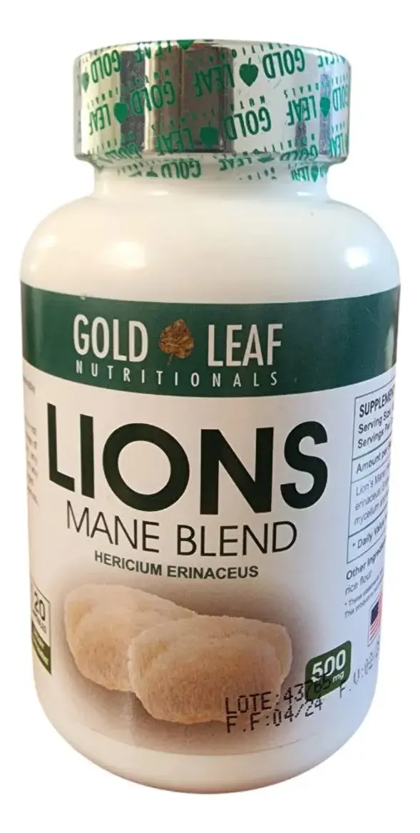 MELENA DE LEÓN 500MG GOLD LEAF AMERICANO 120 CAPSULAS - 1