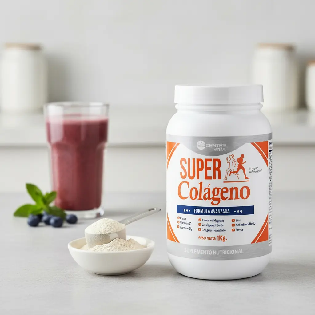 SUPER COLAGENO BIOCENTER NATURAL SALUD OSTEO ARTICULAR 1 KG POLVO - 4