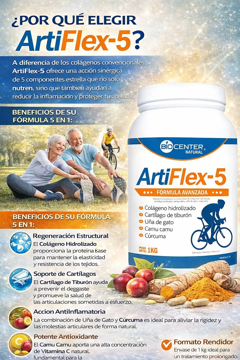 ARTIFLEX-5 BIOCENTER NATURAL FORMULA AVANZADA ARTICULAR 1 KG - 2