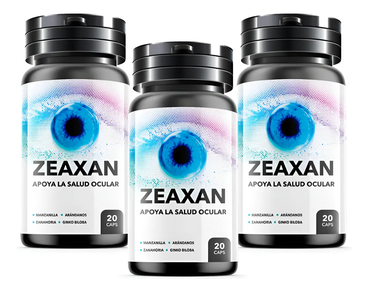 ZEAXAN 500MG RECUPERA TU VISIÓN 20 CAPSULAS 03 FRASCOS - 1