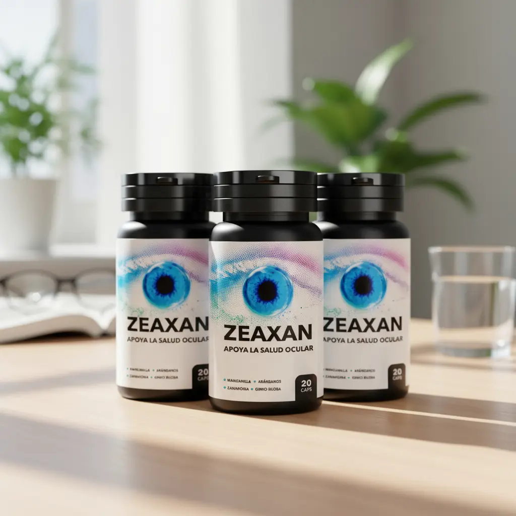 ZEAXAN 500MG RECUPERA TU VISIÓN 20 CAPSULAS 03 FRASCOS - 3