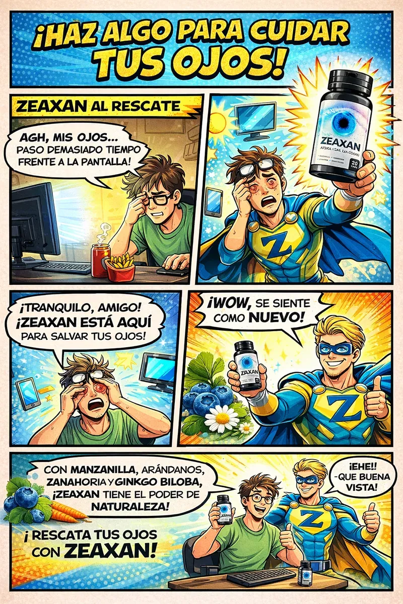 ZEAXAN 500MG RECUPERA TU VISIÓN 20 CAPSULAS 03 FRASCOS - 6