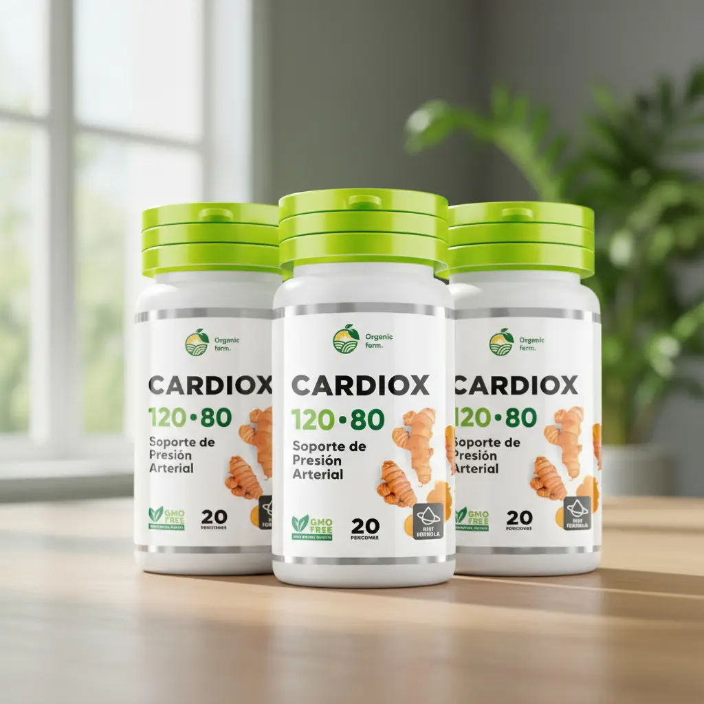 CARDIOX 120-80 CONTROL DE PRESIÓN CARDIACA 20 CAPSULAS 03 FRASCOS - 4