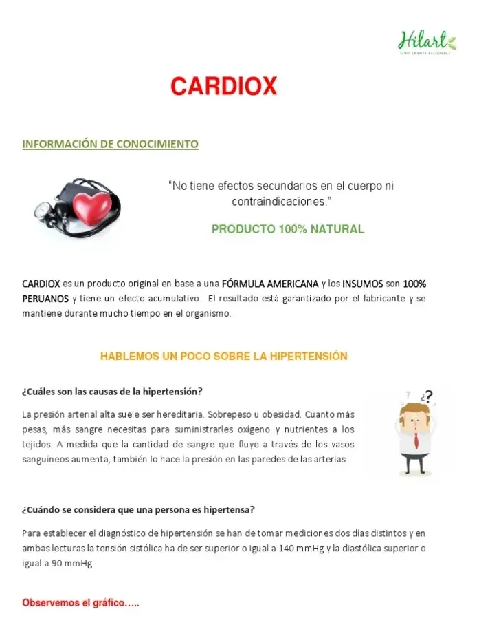 CARDIOX 120-80 CONTROL DE PRESIÓN CARDIACA 20 CAPSULAS 03 FRASCOS - 7