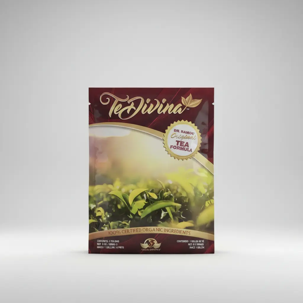 TÉ DIVINA DETOX VIDA DIVINA SABOR NATURAL LIBRE GLUTEN ORGÁNICO 8.5G - 1