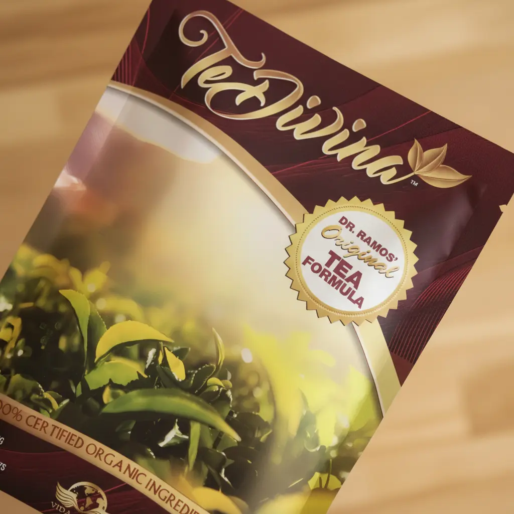 TÉ DIVINA DETOX VIDA DIVINA SABOR NATURAL LIBRE GLUTEN ORGÁNICO 8.5G - 6