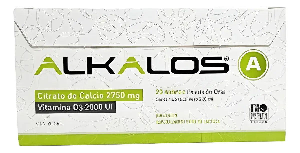 ALKALOS A BIOHEALT CITRATO DE CALCIO - VIT D3 20 STICK 200ML - 1