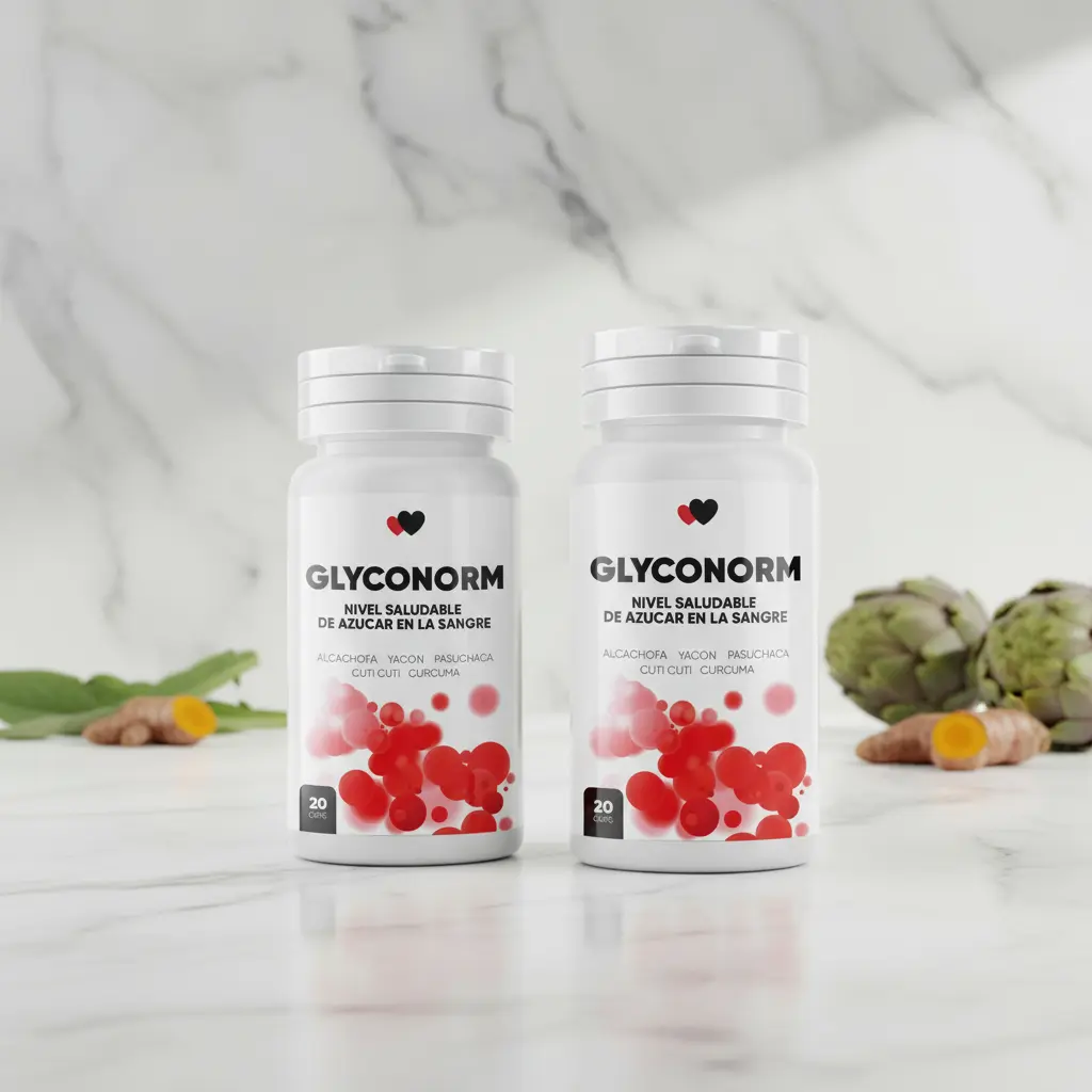 GLYCONORM 500MG TRATA LA DIABETES 20 CAPSULAS 02 FRASCOS - 3
