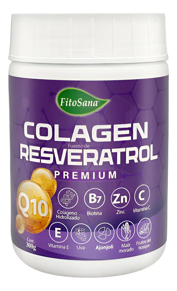 COLAGEN RESVERATROL Q10 FITOSANA EFECTO ANTIOXIDANTE 300G - 1