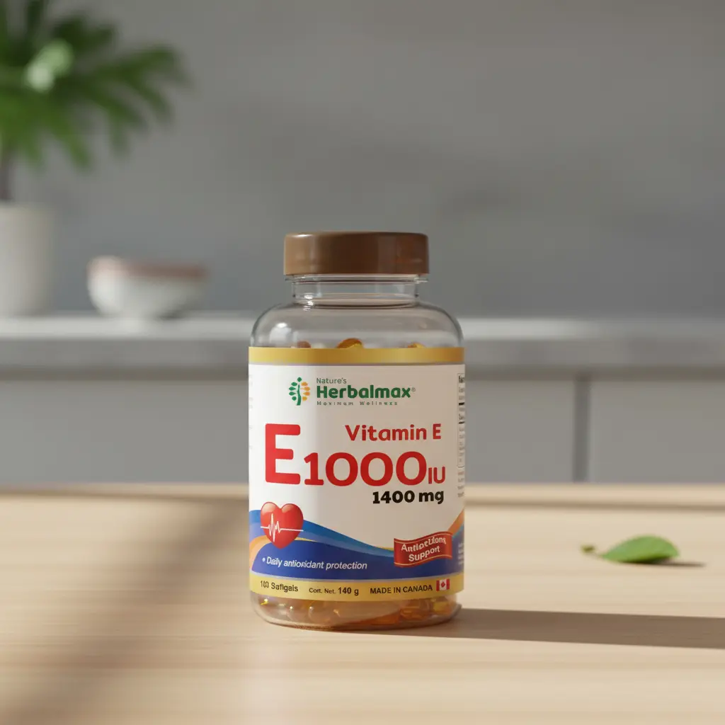 VITAMINA E 1000IU HERBALMAX ANTIOXIDANTE 1400MG 100 CAPSULAS - 3