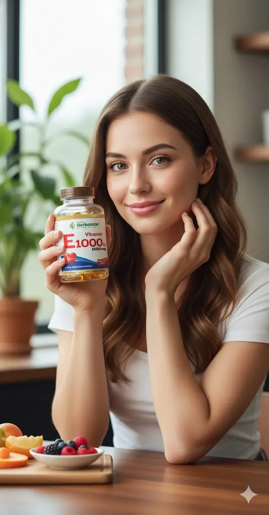 VITAMINA E 1000IU HERBALMAX ANTIOXIDANTE 1400MG 100 CAPSULAS - 4