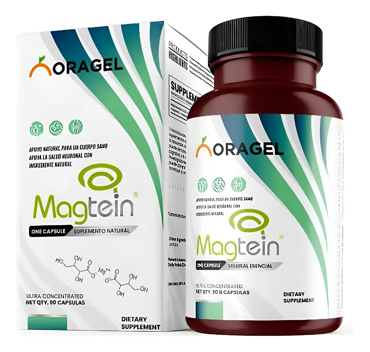 MAGNESIO L- TREONATO ORAGEL CONCENTRACIÓN 400MG 90 CÁPSULAS - 1