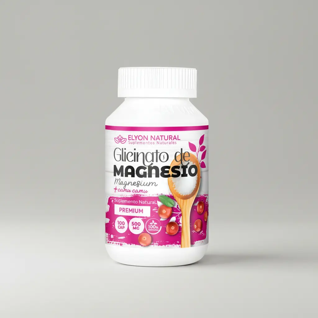 GLICINATO DE MAGNESIO ELYON NATURAL RELAJANTE - ENERGÍA 500MG 100 CAPSULAS - 1