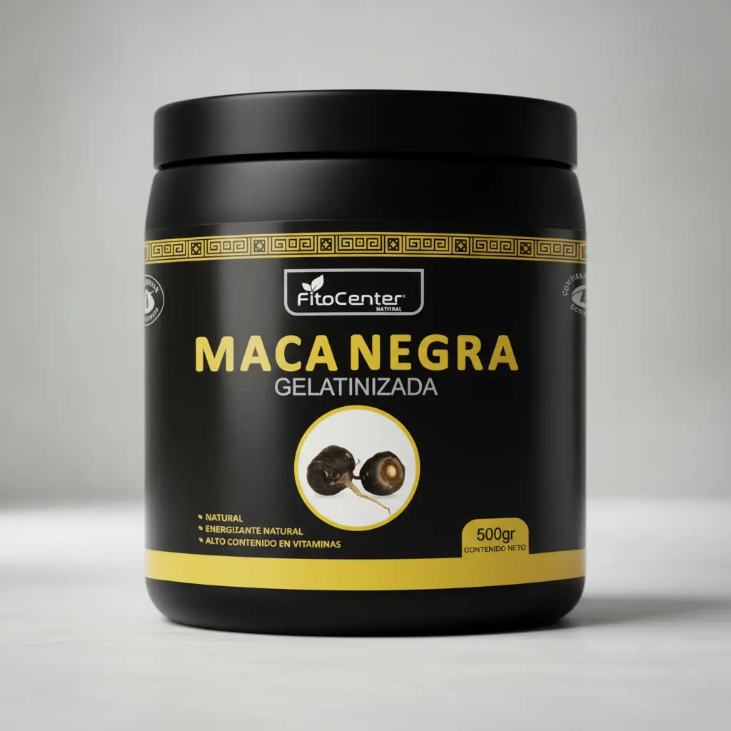 MACA NEGRA GELATINIZADA FITOCENTER NATURAL VITALIDAD 500G - 1