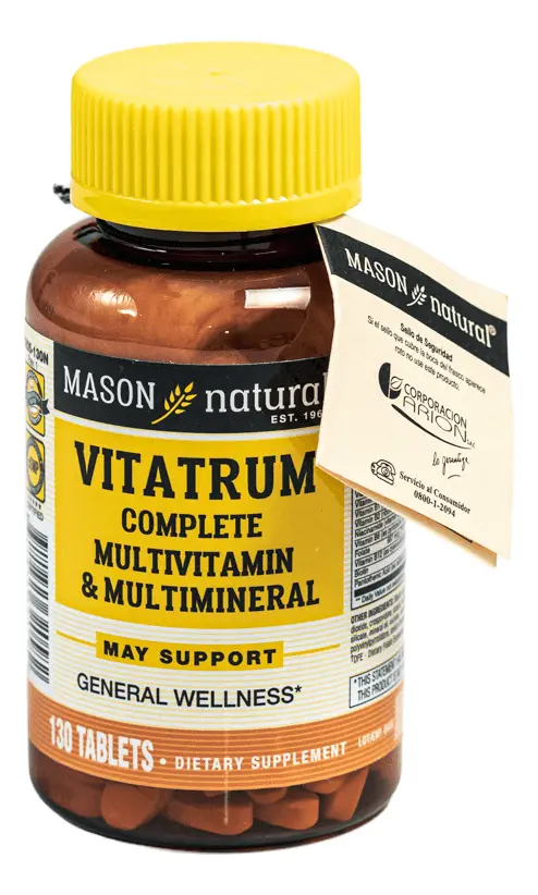 VITATRUM MASON NATURAL VITAMINAS - MINERALES 130 TABLETAS - 1