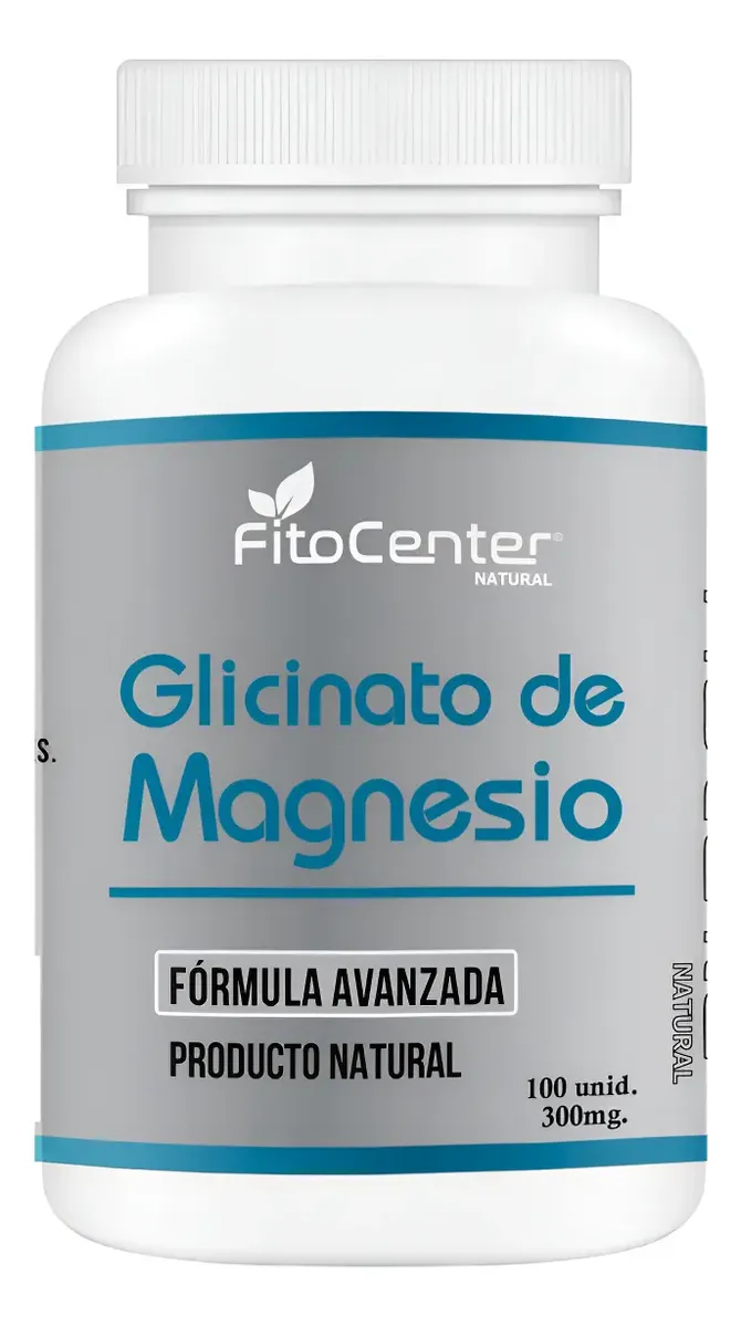 GLICINATO DE MAGNESIO FITOCENTER NATURAL 300MG 100 CAPSULA - 1