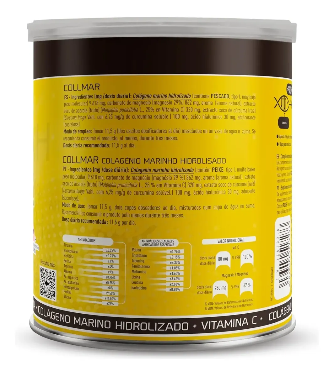COLÁGENO MARINO HIDROLIZADO + CURCUMA ESPAÑOL DRASANVI 300G - 2