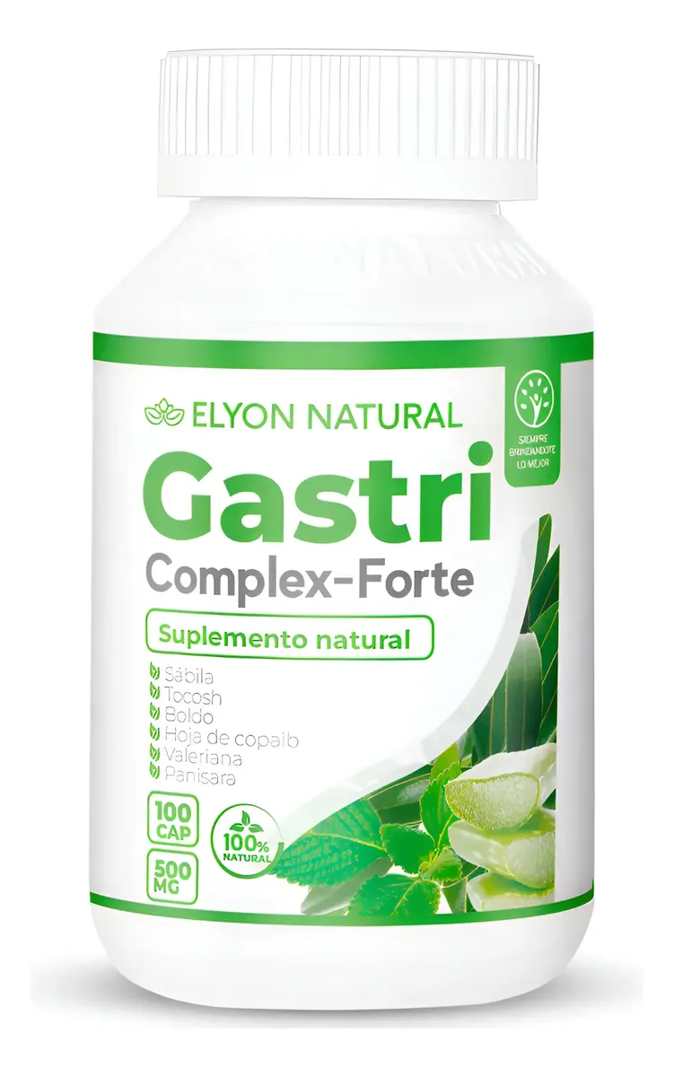 GASTRI COMPLEX ELYON NATURAL SALUD DIGESTIVA 500MG 100 UNID - 1