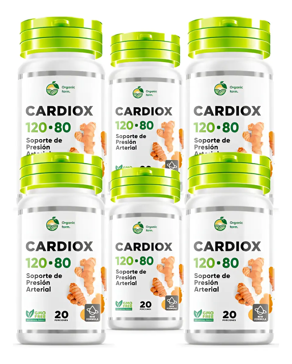 CARDIOX 120-80 REGULA PRESIÓN ARTERIAL 20 CAPSULA 06 FRASCOS - 1