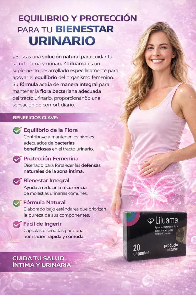 LILUAMA SUPLEMENTO FEMENINO AYUDA TRACTO URINARIO 20 CAPSULA - 2