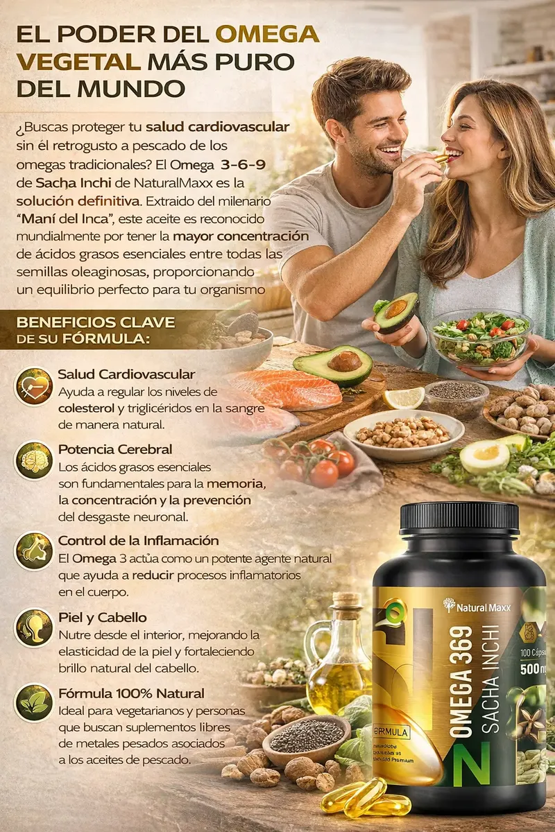 NATURALMAXX OMEGA 3-6-9 REDUCE COLESTEROL 500MG 100 CÁPSULAS - 2