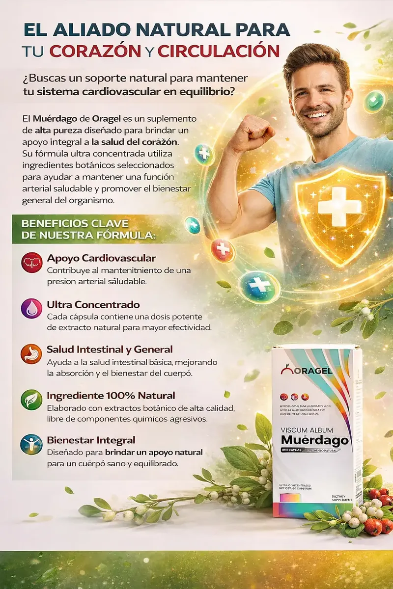MUERDAGO ORAGEL ANTICANCERIGENO 400MG 80 CAPSULAS 03 FRASCOS - 2
