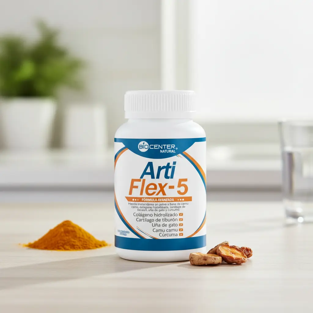 ARTIFLEX-5 BIOCENTER NATURAL SALUD OSEA 500MG 100 CAPSULAS - 4
